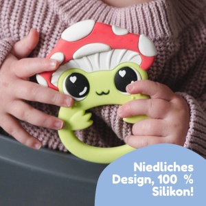 Beisring Lamaze Finlee Broscuta Silicon BPA-Free Jucarie pentru Dentitie si Dezvoltare Sensoriala - Img 3
