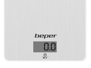 BEPER 90.131 Cantar digital de bucatarie, 5 kg, otel inoxidabil, alb - Img 2