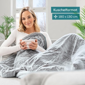 Beurer HD 75 Nordic Grey Heizdecke 180x130 cm Material Recycled 6 Temperaturi - Img 3