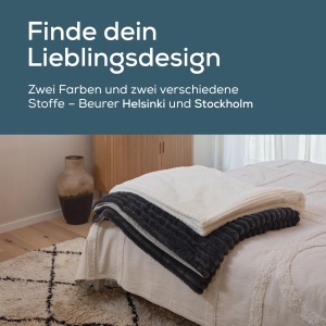 Beurer HD 82 Helsinki Patura Electrica 180x130 cm 6 Trepte de Temperatura Alb Crem - Img 7