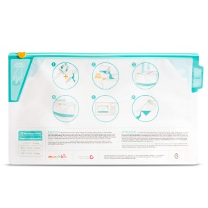 Beutel de sterilizare pentru microunde Munchkin, set 6 buc, reutilizabile, cu maner racoros - Img 6