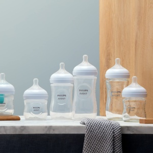 Biberoane din sticla Philips Avent Natural Response - 2x biberoane, 240 ml, fara BPA, pentru nou-nascuti de la 1 luna (model SCY933/02) - Img 7