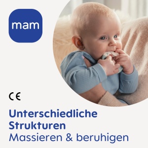 Bijtring MAM Bite Brush, pentru 3 luni, culoare turcoaz, BPA-free - Img 4