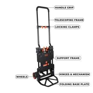 BLACKDECKER Carucior Transport 2-in-1 Pliabil Capacitate 120kg - Img 4
