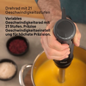Blender Braun MultiQuick 5, 1000W, 21 viteze, Negru - Img 4