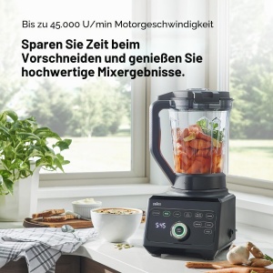 Blender Braun PowerBlend 9, 1600 W, 2 l, Negru - Img 4