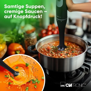 Blender Clatronic SM 3824, 350W, cu functie Turbo, inox, negru - Img 4