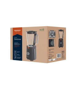Blender Grundig SM 5320 600W Bol sticla 15L Cutite inox GriTerracotta - Img 8