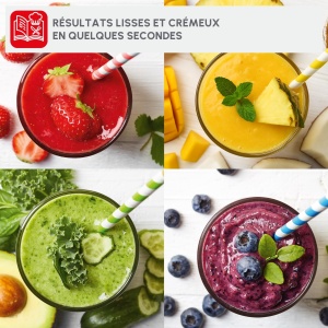 Blender Moulinex Mix Move, 300 W, capacitate 0,8 l, 2 sticle Tritan - Img 7