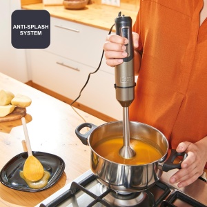 Blender multifunctional BLACKDECKER BXHBA1000E, 1000W, 20 viteze, inox si negru - Img 5