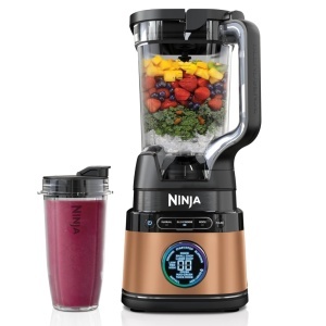 Blender multifunctional Ninja TB301EUCP 2-in-1 1200W NegruCupru tehnologie BlendSense