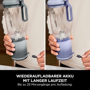 Blender Ninja Blast Max, 570 ml, wireless, LavendelSilber - Img 2