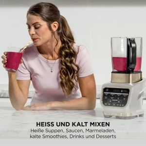 Blender Ninja Foodi HB150EUSTGD, 1.7L, 1000W, SticlaGold - Img 3