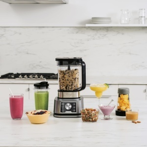 Blender Ninja Foodi Power Nutri Mixer, 1200W, 3-in-1, Argintiu - Img 2