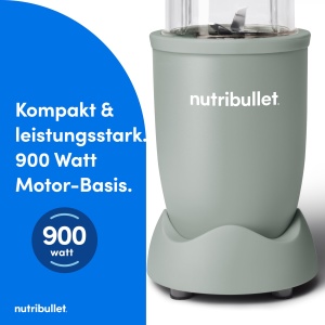 Blender Nutribullet Pro 900 NB904MAJD 900W Extractie Nutrienti Design Compact Verde Mineral - Img 3