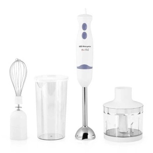 Blender Orbegozo BT 1320, 400 W, 2 viteze, alb, accesorii incluse