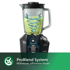 Blender Philips 3000 Serie, 600W, 2L, Negru - Img 2