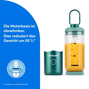 Blender portabil Nutribullet Flex 590ml, USB-C, design modern, culoare verde - Img 4