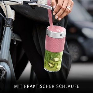 Blender portabil WMF Kuchenminis Mix on the Go, 300 ml, 20.000 RPM, roz - Img 4