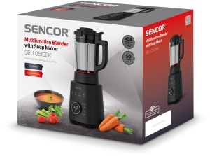 Blender Sencor de inalta performanta cu functie de incalzire, blender profesional si aragaz pentru supa cald-rece, 7 programe automate, 8 lame, 9 viteze, control tactil, set de curatare automata si curatare, 1,2 l - Img 6