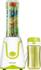 Blender Sencor Ultra Powerful Smoothie Stand, 500W, 2 sticle Tritan, 0.6L si 0.3L, fara BPA, lame din titan, durabil, anti-oxidare - cel mai puternic mini mixer cu suport, ideal pentru - Img 1