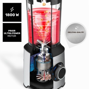 Blender Taurus Prior 1800 W, capacitate 2 L, 6 lame din otel inoxidabil - Img 2