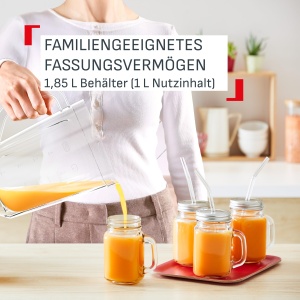 Blender Tefal Blendforce Essential, 450W, 1.85L, Negru - Img 5