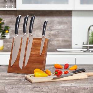 Blocat pentru cutite Zyliss E920281, din lemn de acacia, 5 locuri, culoare naturala - Img 9