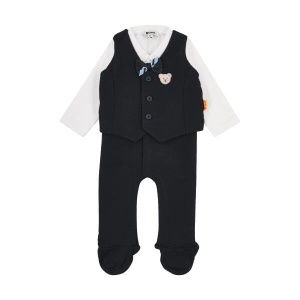 Body pentru bebelusi Steiff, model navy, lungime 62, usor de spalat, confortabil - Img 4