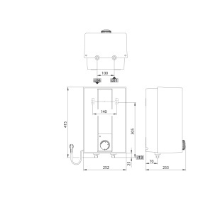 Boiler electric AEG Hoz 5, 5 litri, 2 kW, montare deasupra chiuvetei - Img 3