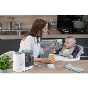 Bol de sticla de schimb Beaba pentru Babycook Neo, 1115 g, gri - Img 4