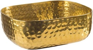 Bol din aluminiu APS, 0.7 litri, suprafata aurie, 15.5 x 12 cm