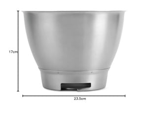 Bol din inox Kenwood KAT300SS 46L Compatibil Chef KVC3000 Argintiu - Img 3