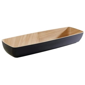 Bol din melamina APS Frida, 53 x 16,2 x 7,5 cm, culoare neagra, design elegant