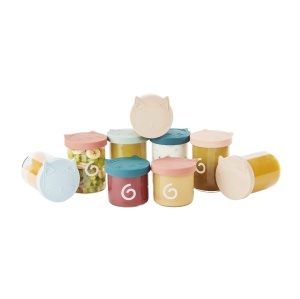 Boluri pentru bebelusi Babymoov ISY, 9 recipiente din sticla borosilicata, 250ml si 120ml