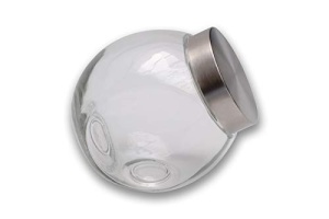 Borcan de depozitare APS 1L cu capac din otel inoxidabil, design compact - Img 4
