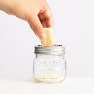 Borcan de depozitare Kilner cu razatoare integrata, 250 ml, inox 1810 - Img 4