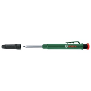 Bosch Home and Garden Creion Bosch Deep Hole Marker (marker inteligent pentru gauri adanci Creion mecanic pentru marcarea pe piatra, lemn, hartie si alte materiale; ascutitor integrat) - Img 1