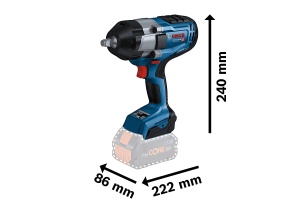 Bosch Professional 18V System BITURBO Cheie cu impact fara fir GDS 18V-1000 (inclusiv clema pentru scara, fara baterie/incarcator) - Img 3