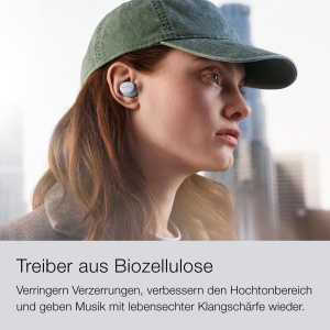 Bowers & Wilkins Pi6 Casti fara fir cu anulare a zgomotului cu Bluetooth, aptX, anulare activa a zgomotului - Gri nor - Img 4