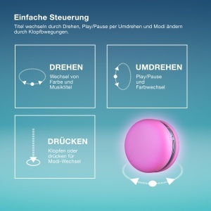 Boxa Bluetooth OSRAM Smart Macaron, Lumina Colorata, Stereo, Portabila, Portocalie - Img 3