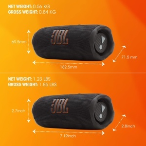 Boxa portabila JBL Flip 7 - rezistenta la apa si soc, 16 ore autonomie, neagra - Img 2