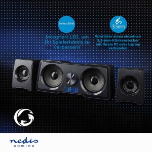 Boxe Gaming NEDIS 2.2, 48W, USB, 3.5mm, Negru - Img 5