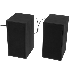 Boxe Tellur Basic 2.0, 6 W, USB, Design din lemn, Negru - Img 2