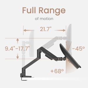 Brat monitor BenQ Ergo Arm BDL01, suport 35 inch, 11 kg, montare usoara - Img 9