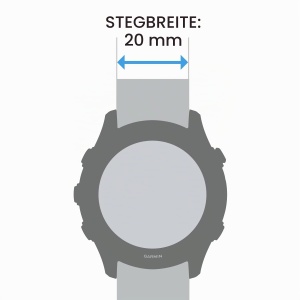 Bratara Garmin Quickfit 20mm din silicon, compatibila cu Fenix, Instinct, Descent - Img 3