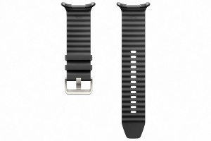 Bratara sport pentru ceas inteligent Samsung Galaxy Watch Ultra, elastic, gri inchis - Img 2