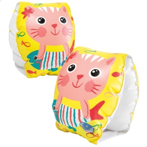 Bratari Intex Happy Kitten, 20 cm x 15 cm, 2 camere de aer, pentru copii