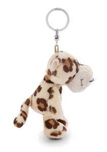 Breloc Leopard NICI 10cm - bej, cu inel metalic pentru rucsac si geanta - Img 2