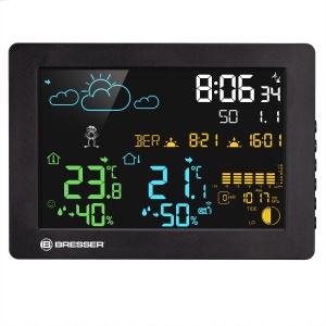 Bresser MeteoTemp Baro HZ Statie Meteo Culoare Negru Display Color Functie Barometru - Img 6